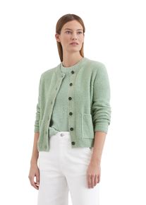 Marc O'Polo MARC O'POLO Damen Cardigan "aus softem Organic Cotton-Mix", grün, casual, Gr. L, unifarben, Obermaterial: 78% Baumwolle, 22% Polyamid, Strickjacken