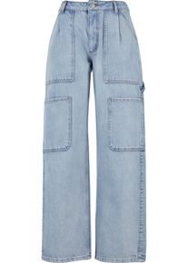 2Y STUDIOS Damen Bequeme Jeans "2Y Studios 2Y Tali Worker Baggy Jeans", blau, casual, Gr. 30, unifarben, 100% Baumwolle, Jeans