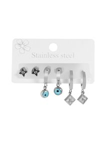 Adelia´s ADELIA ́S Damen Paar Ohrhänger "Neuheit 2025 - Damen Ohrstecker aus poliertem Edelstahl Ø 5 mm", Damen, Edelstahl, silber, Edelstahl, Ohrringe