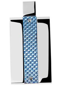 Adelia´s ADELIA ́S Damen Ketten-Anhänger "Neuheit 2025 - moderner Schmuck Anhänger aus Edelstahl", Edelstahl, blau, Edelstahl, Schmuckanhänger