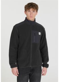 WHISTLER Herren Strickpullover "Felis", grau, casual, Gr. L, unifarben, 100% Polyester, Pullover, aus weichem Teddyfleece mit flachen Nähten