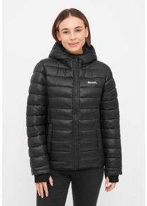 Bench. Damen Steppjacke "KARA", schwarz, casual, Gr. 44, unifarben, Web, Steppware, Obermaterial: 100% Polyester, Jacken