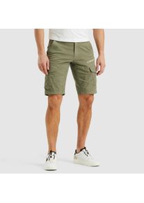 PME-Legend PME LEGEND Herren Cargoshorts "NORDROP CARGO SHORTS STRETCH TWILL", grün, casual, Gr. 36, unifarben, Twill, Obermaterial: 98% Baumwolle, 2% Elasthan,