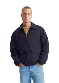 Marc O'Polo Herren Outdoorjacke "mit Wattierung von Unifi REPREVE", blau, sportlich, Gr. XXL, MARC O'POLO DENIM, unifarben, Obermaterial: 60% Baumwolle, 40%