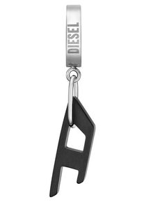 Diesel Damen Single-Creole "Schmuck Edelstahl Ohrschmuck Ohrringe", Edelstahl, schwarz, Edelstahl, Ohrringe