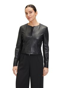 Vera Mont Damen Canvasjacke "Vera Mont Blazer-Jacke mit Reißverschluss", schwarz, elegant, Gr. 48, Jersey, Obermaterial: 100% Polyurethan, 100%