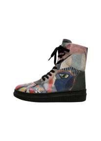 DOGO Damen Schnürboots "Future Boots You Are Never Alone Damen Boots / Female", Gr. 36, grau, Lederimitat, Schuhe, Vegan