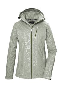 Killtec Damen Softshelljacke "KOS 122 WMN SFTSHLL JCKT FLORAL", grau, sportlich, Gr. 38, Oberstoff: Oberseite: 100% Polyester (recycelt), Rückseite: