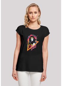 F4NT4STIC Damen T-Shirt "DC Comics Wonder Diana 80s Triangle", schwarz, casual, Gr. XL, Obermaterial: 100% Baumwolle, Shirts, Damen,Premium