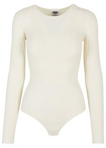 Urban Classics Damen Longsleeve "Urban Classics Damen Ladies Rib Knit Longsleeve Body", beige, klassisch, Gr. 5XL, unifarben, 35% Polyacryl, 35%