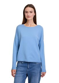 Cartoon Damen Strickpullover "Cartoon Strickpullover mit Rundhalsausschnitt", blau, modisch, Gr. 38, Obermaterial: 55% Viskose, 30% Polyester, 15%