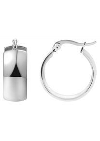 Adelia´s ADELIA ́S Damen Paar Creolen "Neuheit 2025 - Damen Creolen aus poliertem Edelstahl Ø 18 mm", Damen, Edelstahl, silber, Edelstahl, Ohrringe