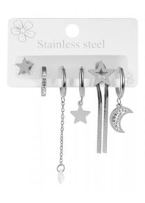 Adelia´s ADELIA ́S Damen Paar Ohrhänger, Damen, Edelstahl, silber, Edelstahl, Ohrringe