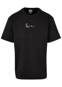 Karl Kani Herren T-Shirt "Karl Kani Herren Small Signature Glow Logo Tee black", schwarz, casual, Gr. XS, bedruckt, 100% Baumwolle, Shirts