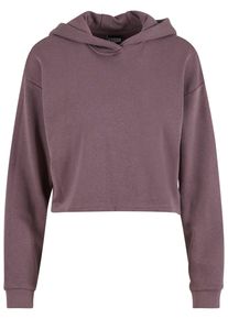 Urban Classics Damen Kapuzenpullover "Urban Classics Damen Ladies Oversized Cropped Light Terry Hoodie", lila, casual, Gr. L, unifarben, 35%