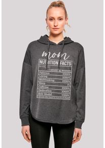F4NT4STIC Damen Kapuzenpullover "Muttertag Mama Nährwerte Lustig weiss", grau, casual, Gr. S, Obermaterial: 100% Baumwolle, Pullover, Premium Qualität