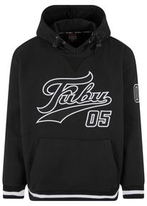 Fubu Herren Kapuzensweatshirt "Fubu Herren FM223-004-3 Varsity Heavy Hoodie", schwarz-weiß, Gr. M, 80% Polyester, 20% Baumwolle, Sweatshirts