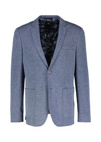 Lerros Herren Jerseysakko "Lerros Jerseyblazer mit Muster im Innenfutter", blau, Gr. 56, 77% Polyester, 23% Viskose, Sakkos