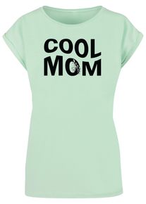 Merchcode Herren T-Shirt "Merchcode Damen Ladies Mothers Day - Cool mom T-Shirt", grün, casual, Gr. M, bedruckt, 100% Baumwolle, Shirts