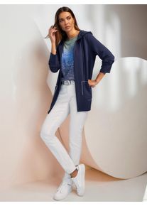 Heine Damen Shirtjacke "Shirtjacke", blau, Gr. 46, unifarben, 50% Modal, 44% Polyester, 6% Elasthan, Shirts