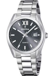Festina Damen Quarzuhr, silber, Armbanduhren, Armbanduhr, Damenuhr, Herrenuhr, Edelstahlarmband, analog, Tag
