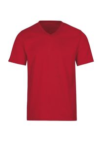 TRIGEMA Damen T-Shirt "TRIGEMA V-Shirt DELUXE Baumwolle", braun, Basic, Gr. L, 100% Baumwolle, Shirts