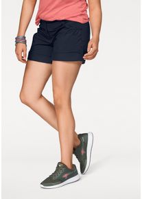 Kangaroos Damen Bermudas, blau, casual, Gr. 46, unifarben, Web, Obermaterial: 100% Baumwolle, Hosen, krempelbar