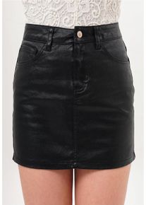FRESHLIONS Damen Sommerrock "Stacy", schwarz, Gr. S, 100% Baumwolle, Röcke, im klassischen 5-Pocket Style