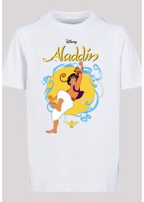 F4NT4STIC Jungen Kurzarmshirt "F4NT4STIC Kinder Aladdin Rope Swing with Kids Basic Tee", weiß, casual, Gr. 158, unifarben, 100% Baumwolle, Shirts