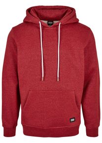 Urban Classics Herren Sweatshirt "Urban Classics Herren Basic Melange Hoody", rot, Gr. L, unifarben, 65% Baumwolle, 35% Polyester, Sweatshirts