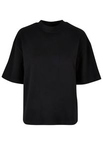 Urban Classics Herren T-Shirt "Urban Classics Damen Ladies Organic Heavy Slit Tee", schwarz, casual, Gr. S, unifarben, 100% Baumwolle, Shirts