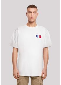 F4NT4STIC Herren T-Shirt "France Frankreich Flagge Fahne", weiß, casual, Gr. XXXL, Obermaterial: 100% Baumwolle, Shirts, Print
