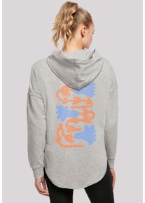 F4NT4STIC Damen Kapuzenpullover "Blumen Muster", grau, casual, Gr. XS, Obermaterial: 100% Baumwolle, Pullover, Print