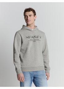 NO EXCESS Herren Hoodie "NO EXCESS Kapuzenpullover Sweater Hooded", grau, Gr. L, 70% Baumwolle, 30% Polyester, Sweatshirts