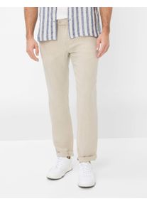 Brax Herren Chinohose "Style EVANS", beige, Gr. 102, 100% Leinen, Hosen
