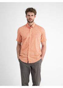 Lerros Herren Kurzarmhemd "Lerros Kurzarmhemd mit verdecktem Button-down-Kragen"pale papaya, Gr. M, 60% Polyester, 40% Baumwolle, Hemden