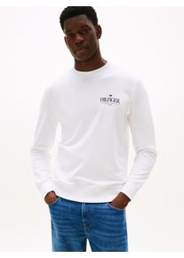 Tommy Hilfiger Herren Sweatshirt "HILFIGER STACKED SWEATSHIRTS", weiß, casual, Gr. M, Sweatware, Obermaterial: 100% Baumwolle, Sweatshirts