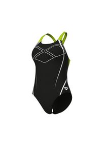arena Damen Badeanzug "arena Feel Damen Graphic Swim Pro Back Badeanzug"schwarz, artic, sportlich, Gr. 42, Obermaterial: 80% Polyamid, 20% Elasthan,