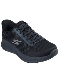 Skechers Herren Slip-On Sneaker "GO WALK NOW-PAYTON", Gr. 42, schwarz, Textil, unifarben, sportlich, Schuhe, Trainingsschuh, Schnürschuh mit