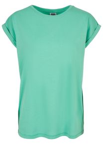 Urban Classics Herren Kurzarmshirt "Urban Classics Damen Ladies Extended Shoulder Tee", grün, casual, Gr. 5XL, unifarben, 100% Baumwolle, Shirts