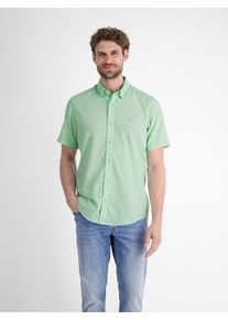 Lerros Herren Kurzarmhemd "Lerros Kurzarmhemd mit verdecktem Button-down-Kragen"light peppermint, Gr. S, 60% Polyester, 40% Baumwolle, Hemden