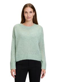 Cartoon Damen Strickpullover "Cartoon Basic-Pullover mit Rundhalsausschnitt", grün, modisch, Gr. 46, Obermaterial: 70% Polyacryl, 22% Polyester, 8%
