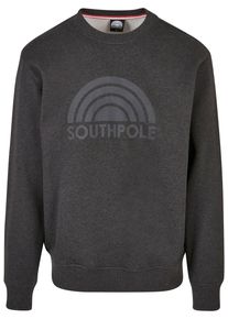 Southpole Herren Rundhalspullover "Southpole Herren Southpole Vintage Crewneck", schwarz, casual, Gr. XXL, unifarben, 65% Baumwolle, 35% Polyester,