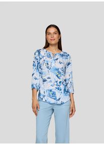 Rabe Damen Klassische Bluse "Bluse", blau, feminin, Gr. 38, gemustert, 100%Viskose, Blusen