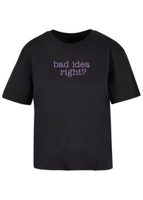 MISS TEE Herren T-Shirt "Miss Tee Bad Idea Tee", schwarz, casual, Gr. M, bedruckt, 100% Baumwolle, Shirts