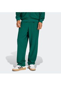 Herren Sporthose "Q12 MONOGRAM TR", grün, sportlich, Gr. L, adidas originals, Obermaterial: 96% Polyester, 4% Elasthan, Hosen
