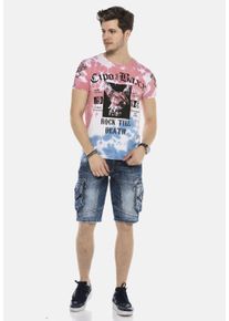 Cipo & Baxx CIPO & BAXX Herren Jeansbermudas "Bermuda & Short", blau, Basic, Gr. 29, unifarben, 100% Baumwolle, Jeans, aus reiner Baumwolle