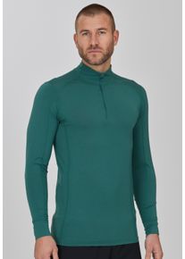 Endurance Herren Langarmshirt "Lead", grün, casual, Gr. S, unifarben, 95% Viskose, 5% Elasthan, Shirts, mit flachen Nähten