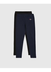 Champion Kinder Leggings, schwarz, sportlich, Gr. S, Jersey, Obermaterial: 90% Baumwolle, 10% Elasthan, Hosen, für Kinder