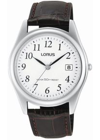 Lorus Damen Quarzuhr "RS965BX9", braun, Armbanduhren, Armbanduhr, Herrenuhr, Damenuhr, Datum, Lederarmband